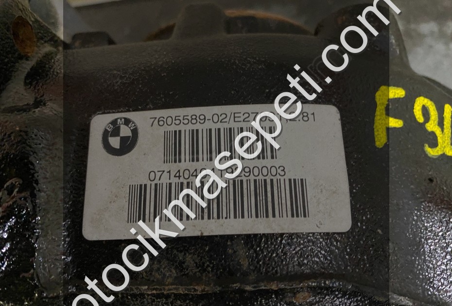 BMW F34 F30 ARKA DEFRANSİYEL 2.81 ORAN SÖKME ORJINAL