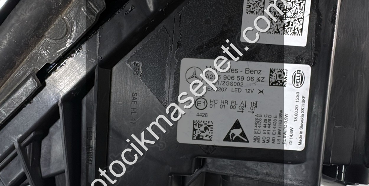 MERCEDES C SERİ W205 MAKYAJLI FULL LED SOL FAR 2059065906