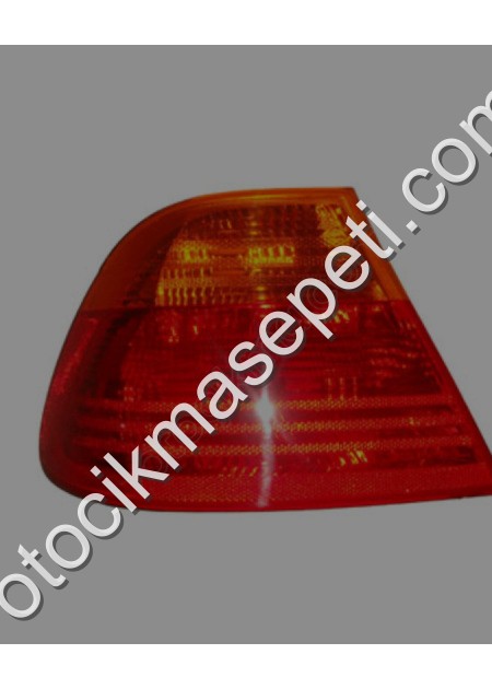 Bmw 3 E46 Coupe Dış Stop Lambası Sol Sarı/Kırmızı Duysuz Tyc Uyum
