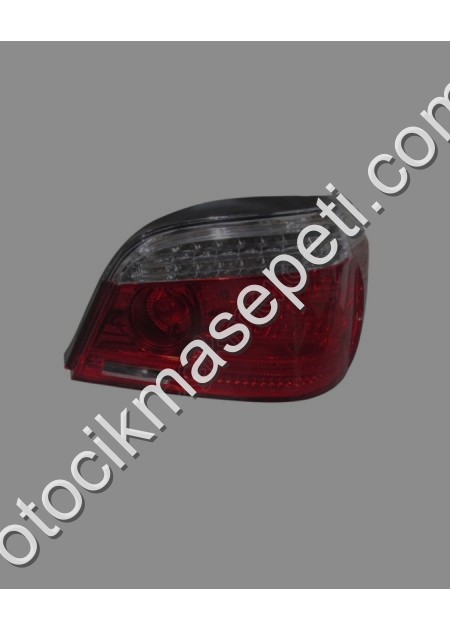 Bmw 5 E60 Stop Lambası Sağ Kırmızı/Beyaz Ledli/Duylu M5 E Marklı
