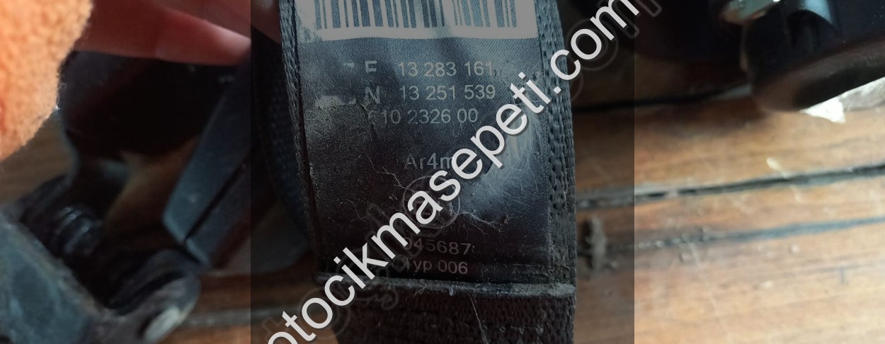 Cruze arka emniyet kemerleri çıkma orj OEM 13251539 13283161