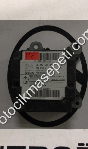 CITROEN C3 AİRBAG BEYNİ ÇIKMA ORJİNAL YEDEK PARÇA 9823741380