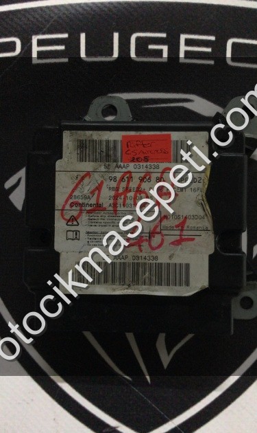 PEUGEOT RİFTER AİRBAG BEYNİ ÇIKMA ORJİNAL YEDEK PARÇA 9961190680