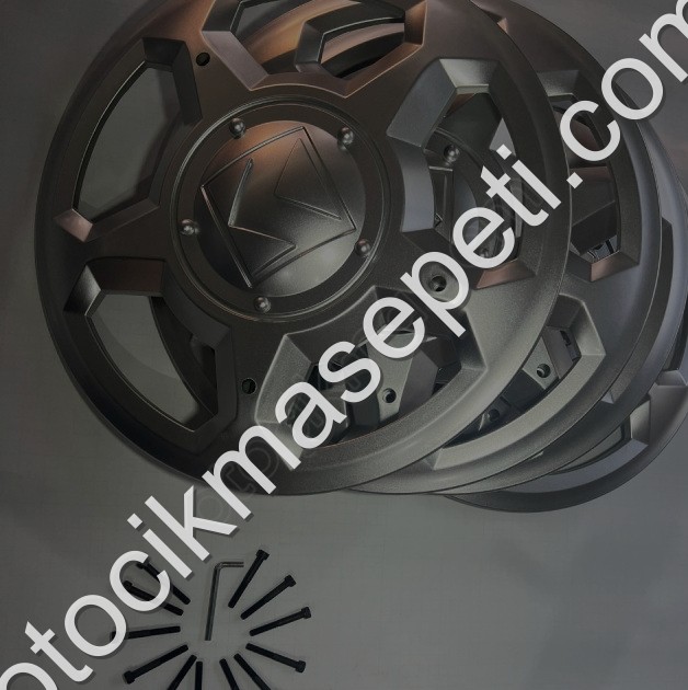 KARSAN J10 4 ADET GRİ JANT KAPAĞI 12 ADET VİDA  ALYAN ANAHTAR