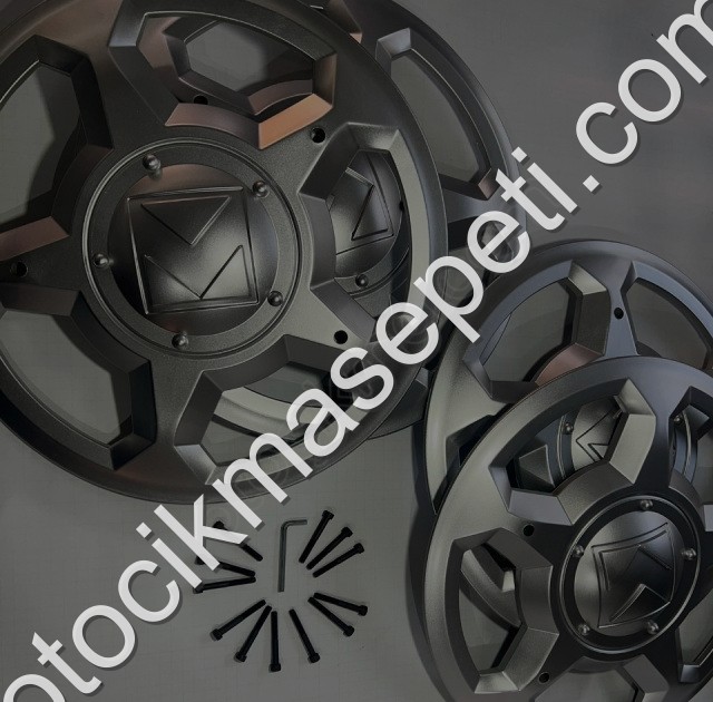 KARSAN J10 4 ADET GRİ JANT KAPAĞI 12 ADET VİDA  ALYAN ANAHTAR