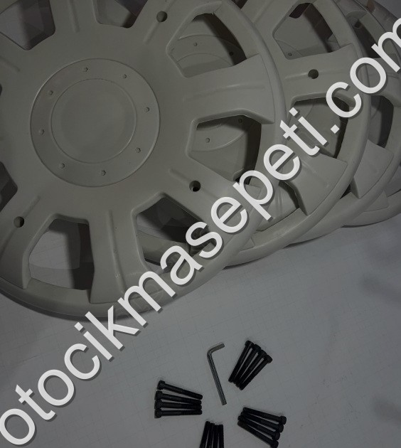 KARSAN J9 PREMİER 4 ADET BEYAZ JANT KAPAĞI 16 VİDAALYAN ANAHTAR