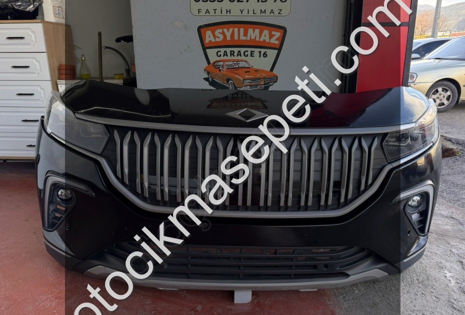 TOGG T10X ÖN TAMPON KOMPLE DOLU FARLI SET ORJİNAL OLTU SİYAHI