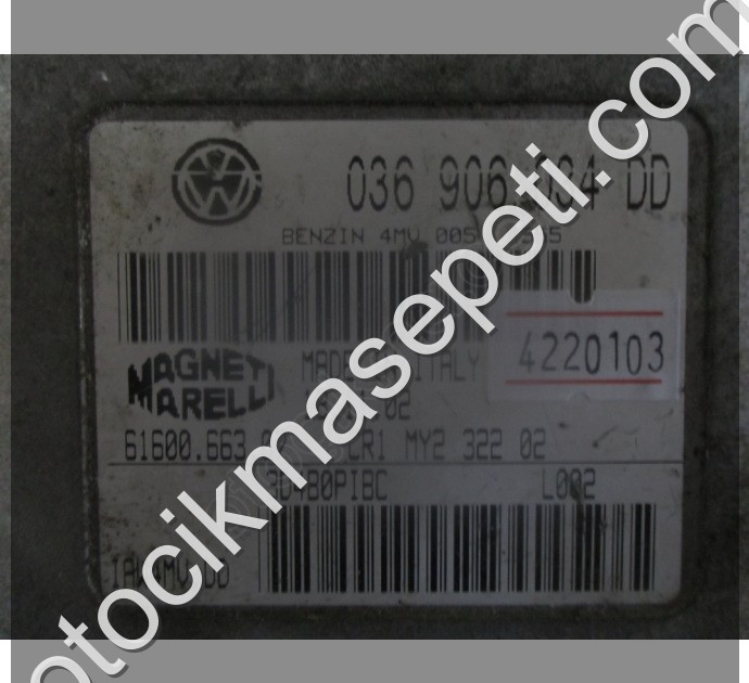 Volkswagen Polo Motor Beyni 036906034DD 61600.663.07 IAW4MV.DD