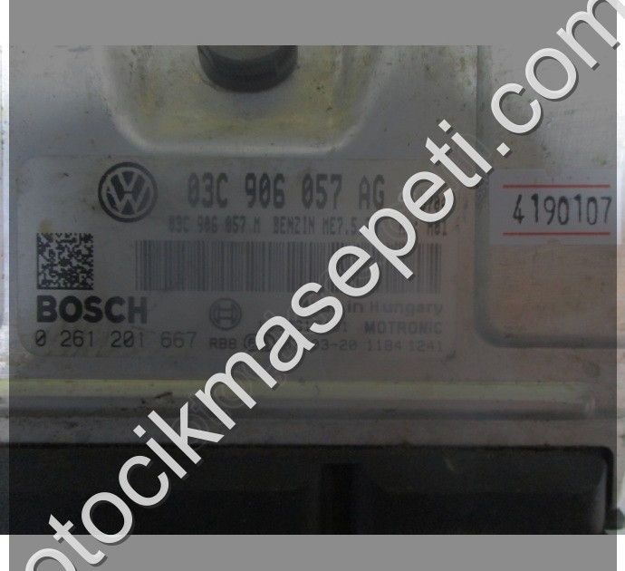 Seat Ibiza Motor Beyni ME7.5.20 03C906057AG 0261201667