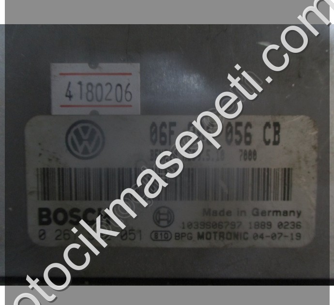 Volkswagen Golf 1.9 Motor Beyni MED9.5.10 06F906056CB 0261S02051