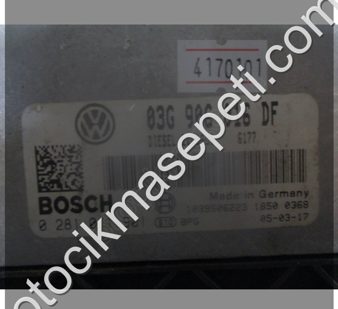 Volkswagen Golf 1.9 Motor Beyni 0281011901 03G906016DF