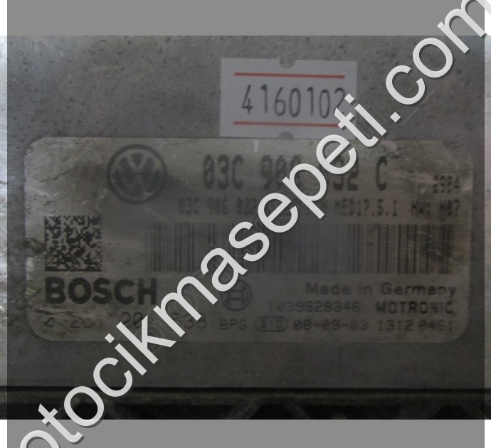 Volkswagen Golf 1.4 Motor Beyni 0261201538 03C906032C MED17.5.1