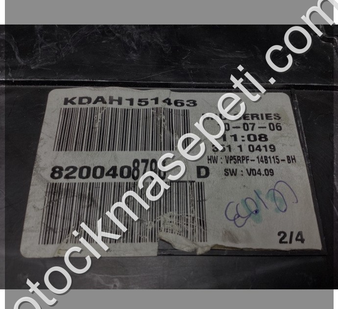 Renault Megane 2 Gösterge Paneli 8200408798D VP5RPF-14B115-BH