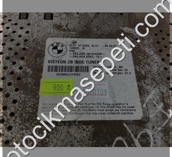 BMW E60 Radyo Kontrol Ünitesi 9119362