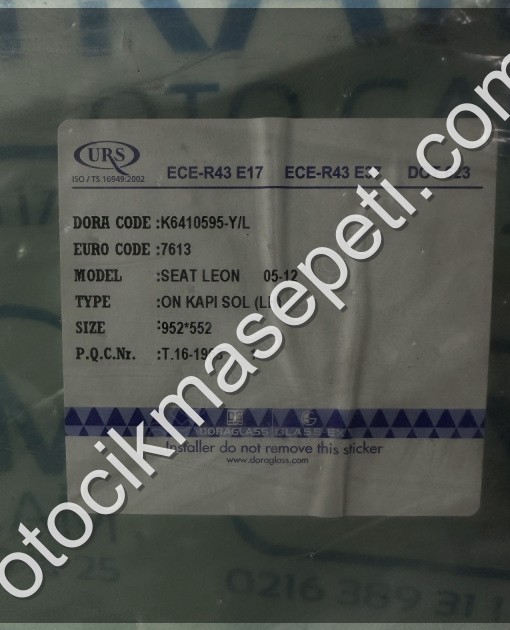 SEAT LEON ÖN KAPI CAMI SOL 2005-2012