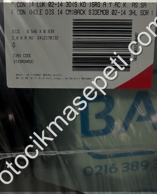 FORD CONNECT ARKA YAN CAM AÇILIR 2002-2014