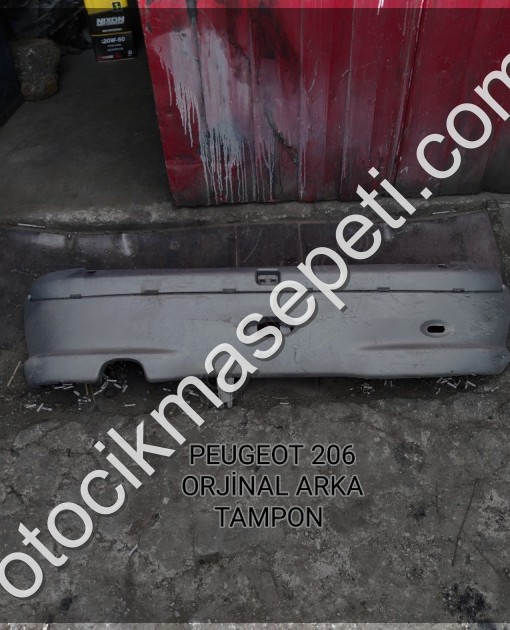 PEUGEOT 206 ÇIKMA ORJİNAL ARKA TAMPON 1998-2008