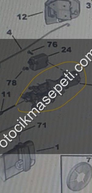 citroen berlingo kapı kumanda tablası sağ 9138 H0