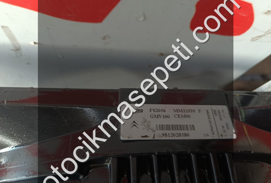 PEUGEOT 208 FAN ORJİNAL ÇIKMA PARÇA 9812028580