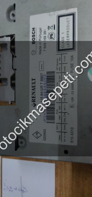 Renault Clio 3 oto teyp 281156412R