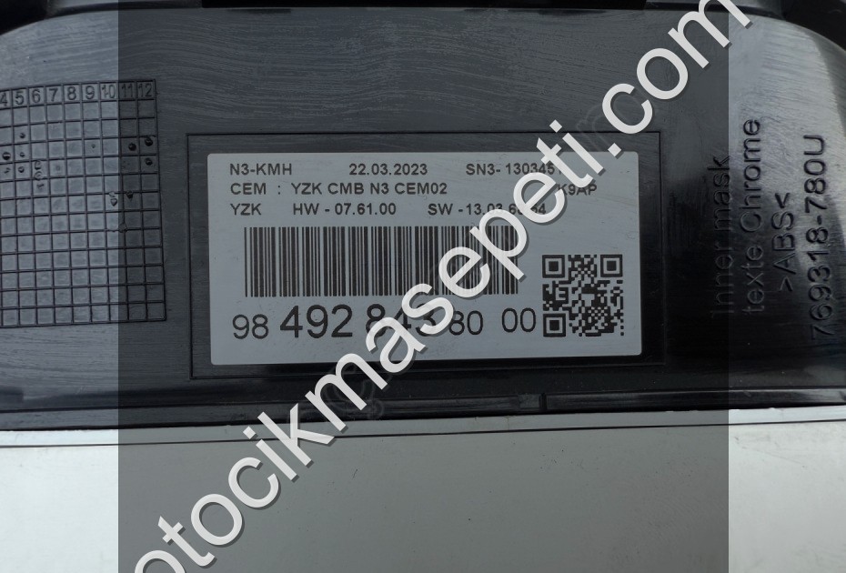 9849284380 Peugeot Rifter 1.5 BlueHDİ Gösterge Paneli ORJİNAL