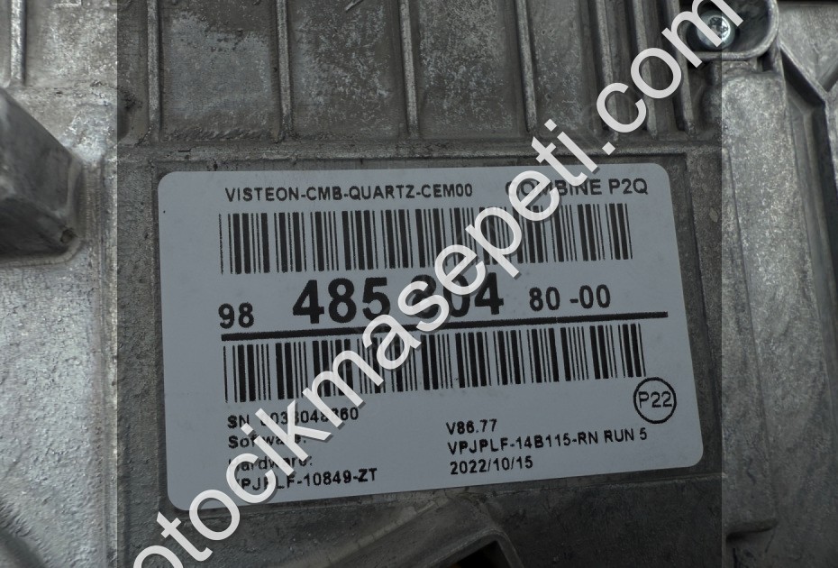 9848580480 Peugeot 2008 1.2 PureTech HAYALET Gösterge Paneli ORJ