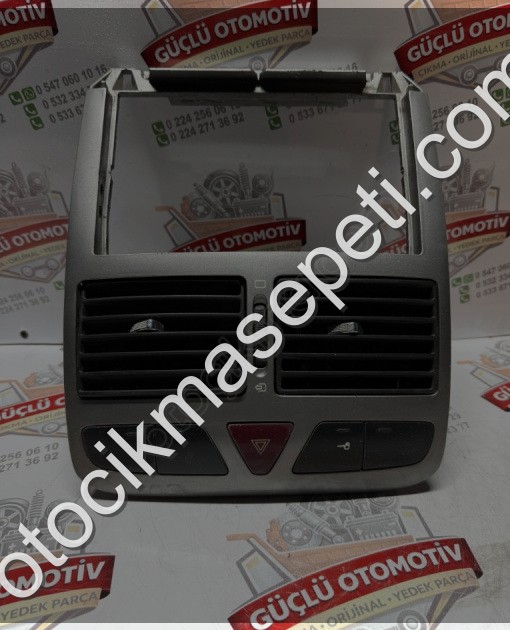 PEUGEOT 307 TEYP ÇERÇEVESİ HAVA MENFEZİ DÖRTLÜ ORİJİNAL SÖKME