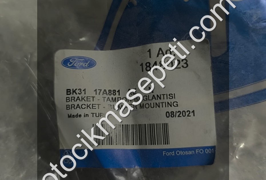 BK3117A881-FORD TRANSİT ARKA TAMPON BRAKETİ
