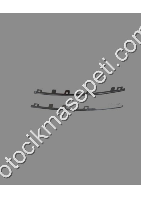 Renault Clio 5 Hb Ön Panjur Üst Nikelajı 2Parça Set 20232024