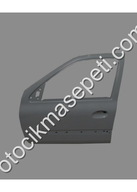 Renault Clio 2 Sd/Hb Ön Kapi Komple Sol Band Delikli/Gri Boyal