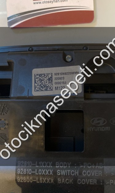 92810-L1xxx- 92810-N9220 Tucson Sunroof düğmesi ve tavan lambası