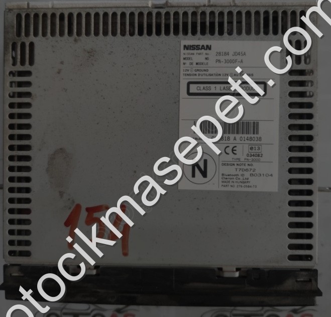 2011 NİSSAN QASHQAİ RADYO TEYP 28184 JD45A