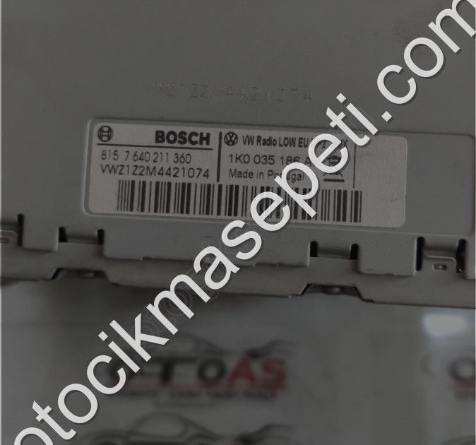 2012 VOLKSWAGEN CADDY RADYO TEYP MÜZİK ÇALAR 1K0035186AN