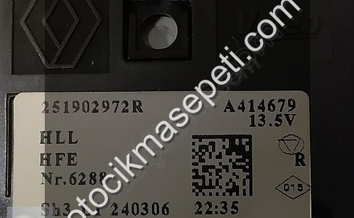 251902972R DACİA SANDERO STEPWAY JOGGER DUSTER FAR AYAR DÜĞMESİ