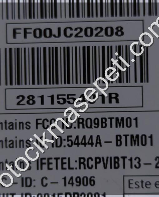 281155491R Renault Megane 4 navigasyon beyni