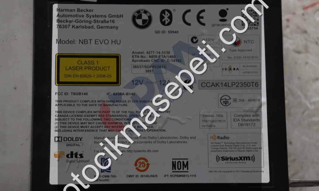 2017 BMW 5 SERİSİ F20 F30 LCİ F15 G30 TEYP NAVİGASYON 880015301