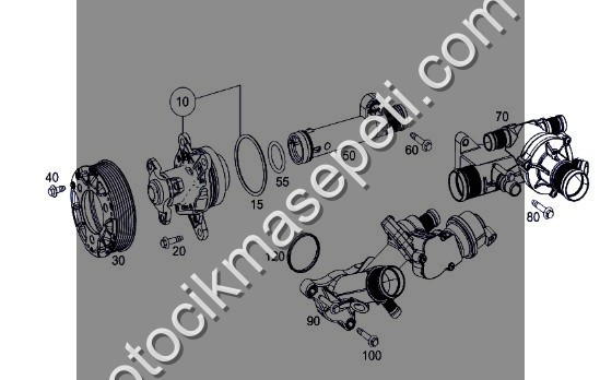 MERCEDES C SERİSİ A205 W205  DEVİR DAİM POMPASI ADN19198