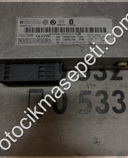 ÇIKMA VW SKODA SEAT 1Z0035729E BLUETOOTH MODÜLÜ