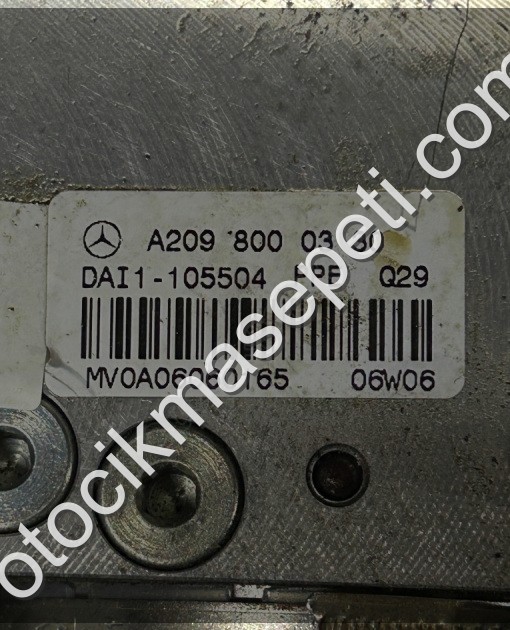 A2098000330 MERCEDES W209 CLK A209 CABRIOLET TENTE MOTORU