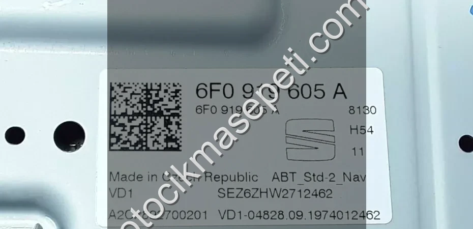 6F0919605A SEAT ARONA IBİZA 20182022 NAVİGASYON MULTİMEDYA EKRA