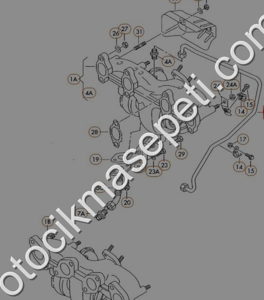 038145771AG ORJİNAL  2.0 TDİ BKD MOTOR TURBO YAĞ BORUSU